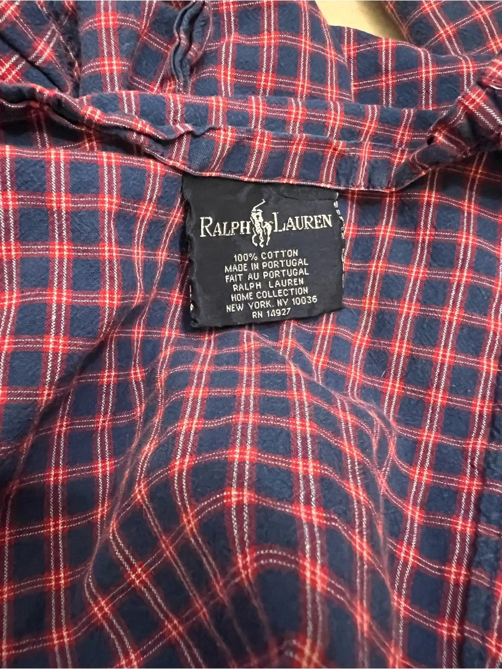 Vtg Ralph Lauren Mackinaw Plaid Full Sheet Set Flat Fitted Sheets 2 Pillowcases